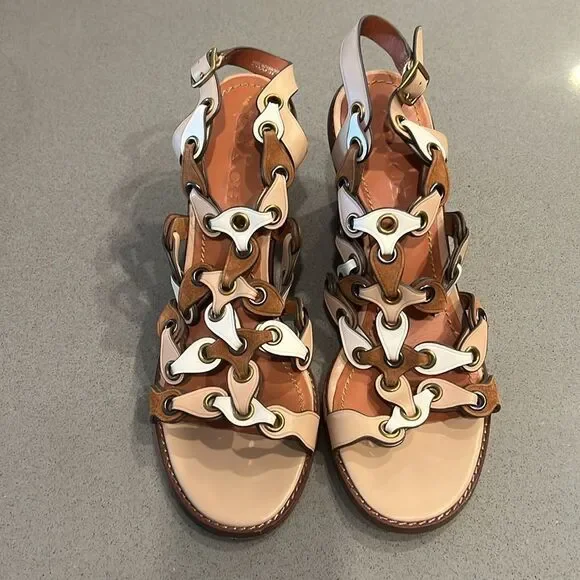 Coach Mid Heel Sandal Links, Size 10 - Picture 4 of 15